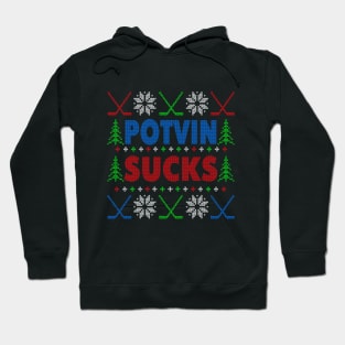 Potvin Sucks Ugly Christmas Sweater Design Hoodie